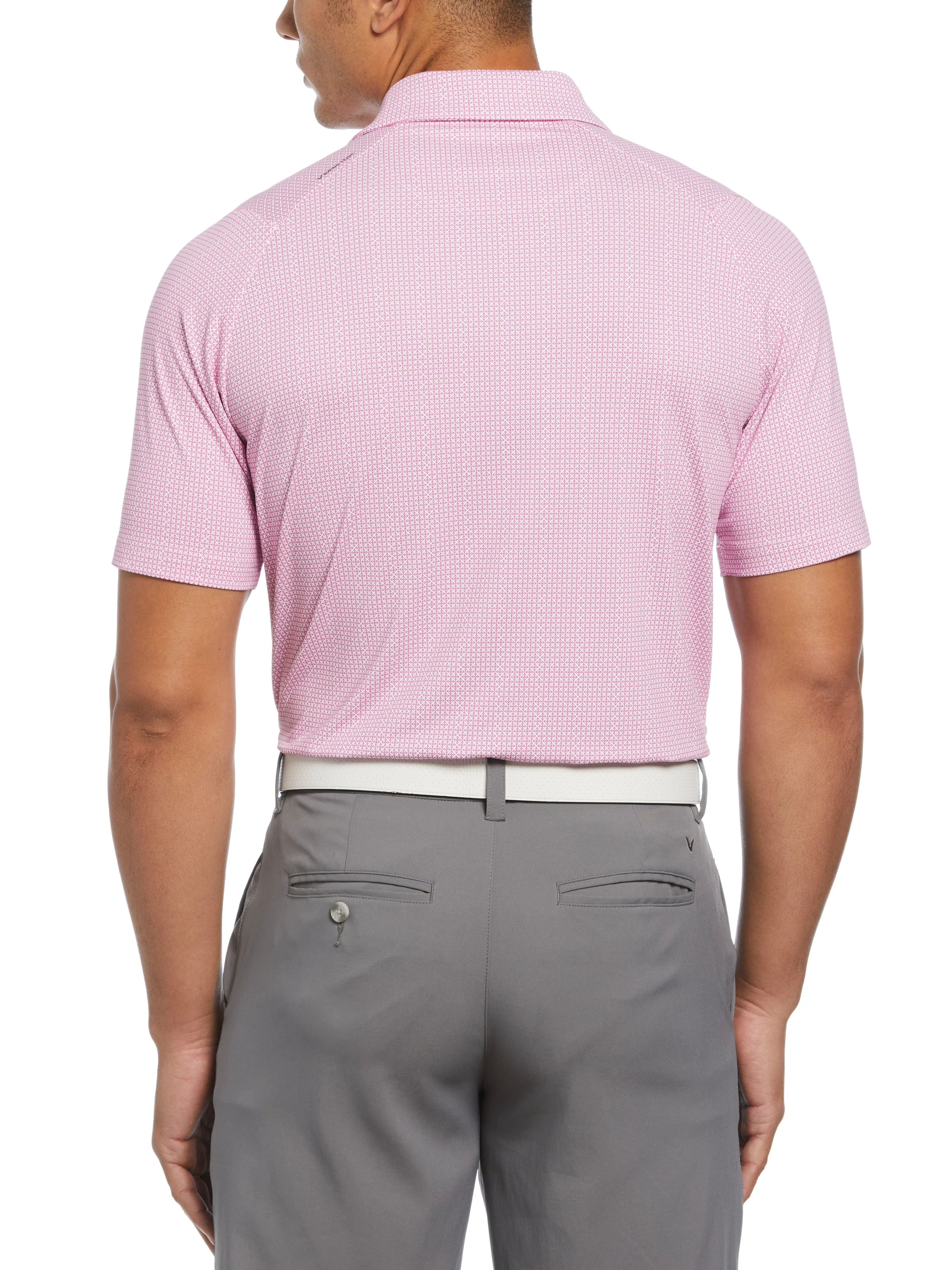 Big & Tall Chevron Foulard Print Golf Polo