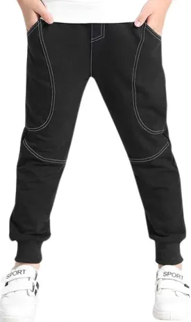 BINPAW Boy's Cotton Sweatpants, Age 4T-16 Years