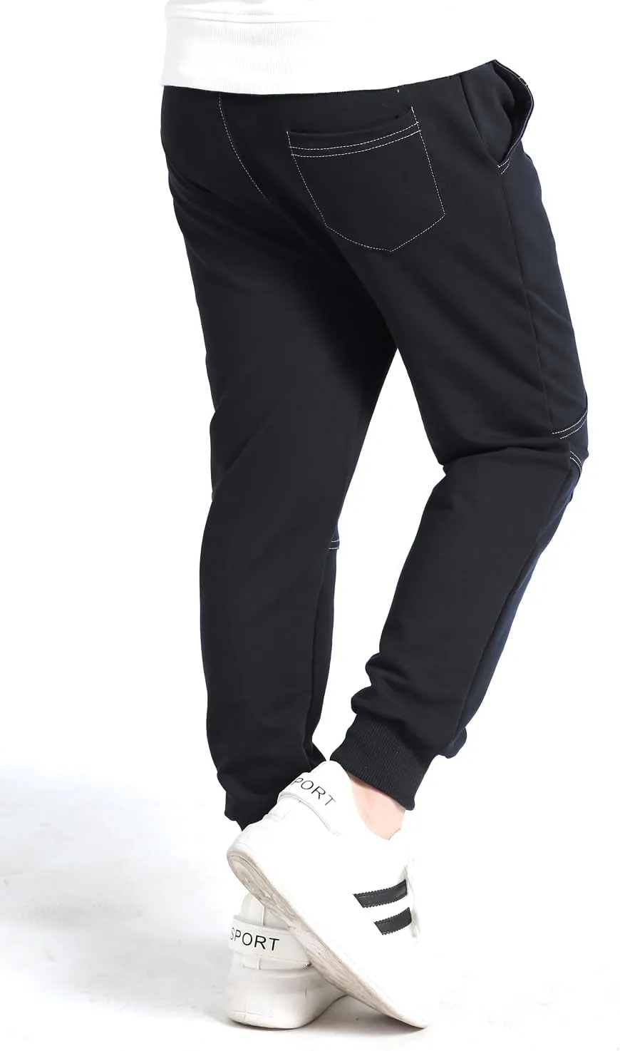 BINPAW Boy's Cotton Sweatpants, Age 4T-16 Years