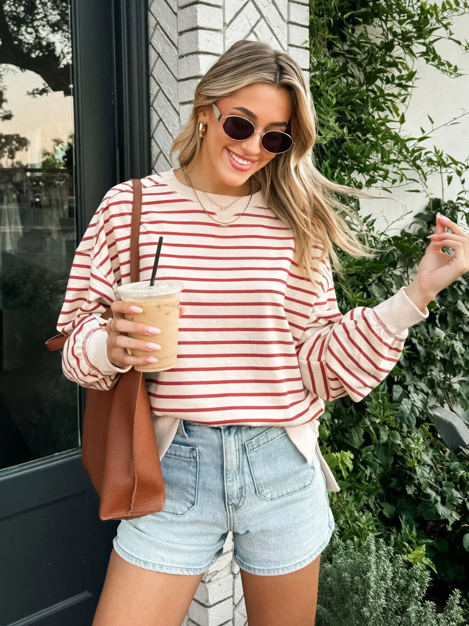 Cherry Bomb Oversized Knit Sweater