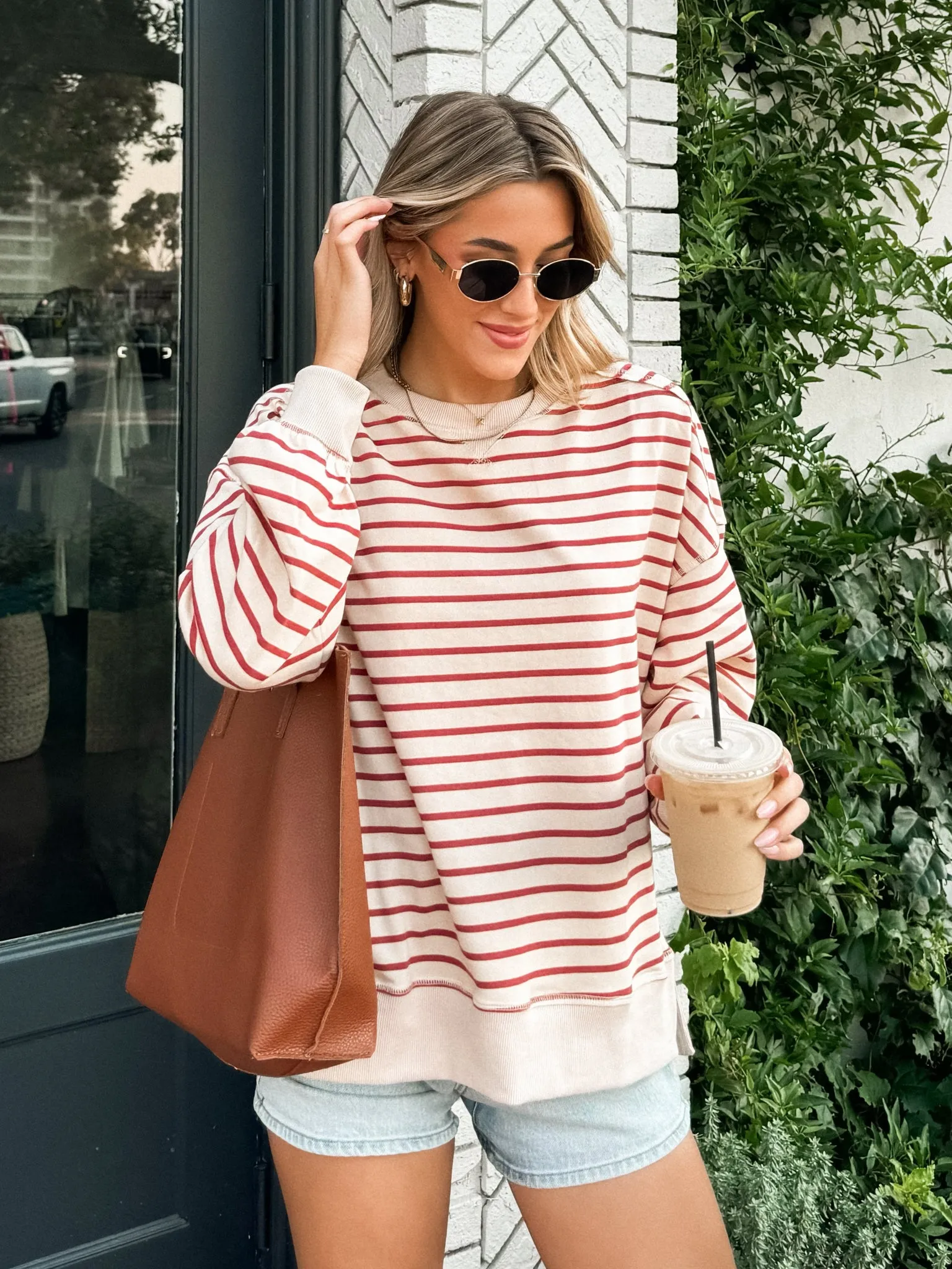 Cherry Bomb Oversized Knit Sweater