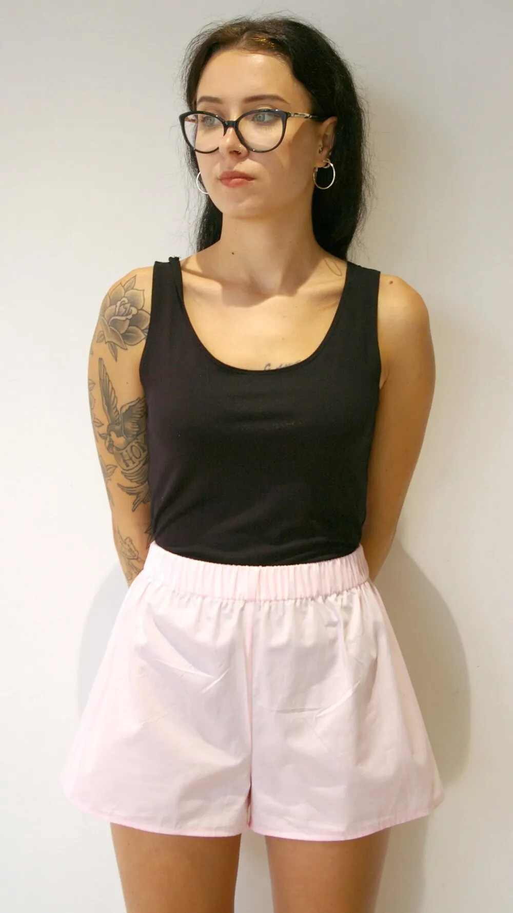Premium Organic Bamboo Black Bodysuit - Clearance Stock