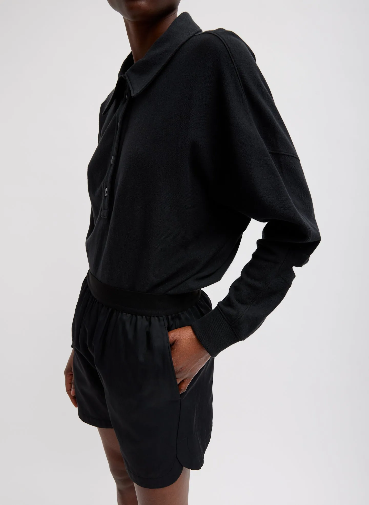 Drapey Suiting Pull On Short