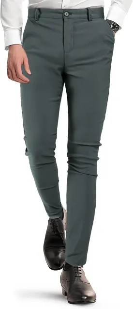 GINGTTO Mens Dress Pants Slim Fit Stretch Chino Pants for Men