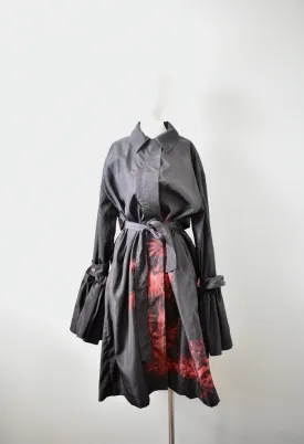 NWT Adam Lippes Shirred Oversized Trench Coat