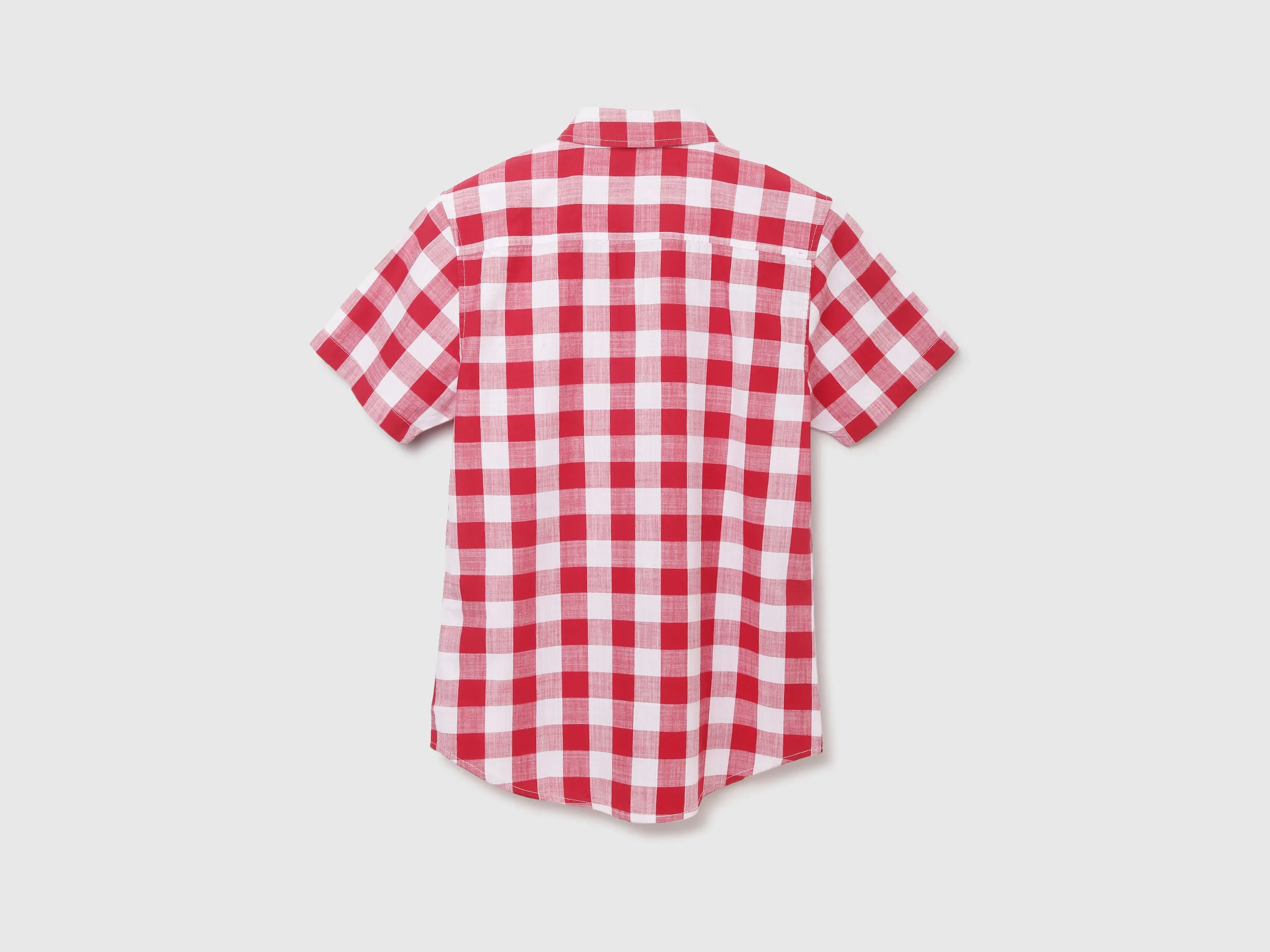 Slim Fit Short Sleeve Checked Shirt