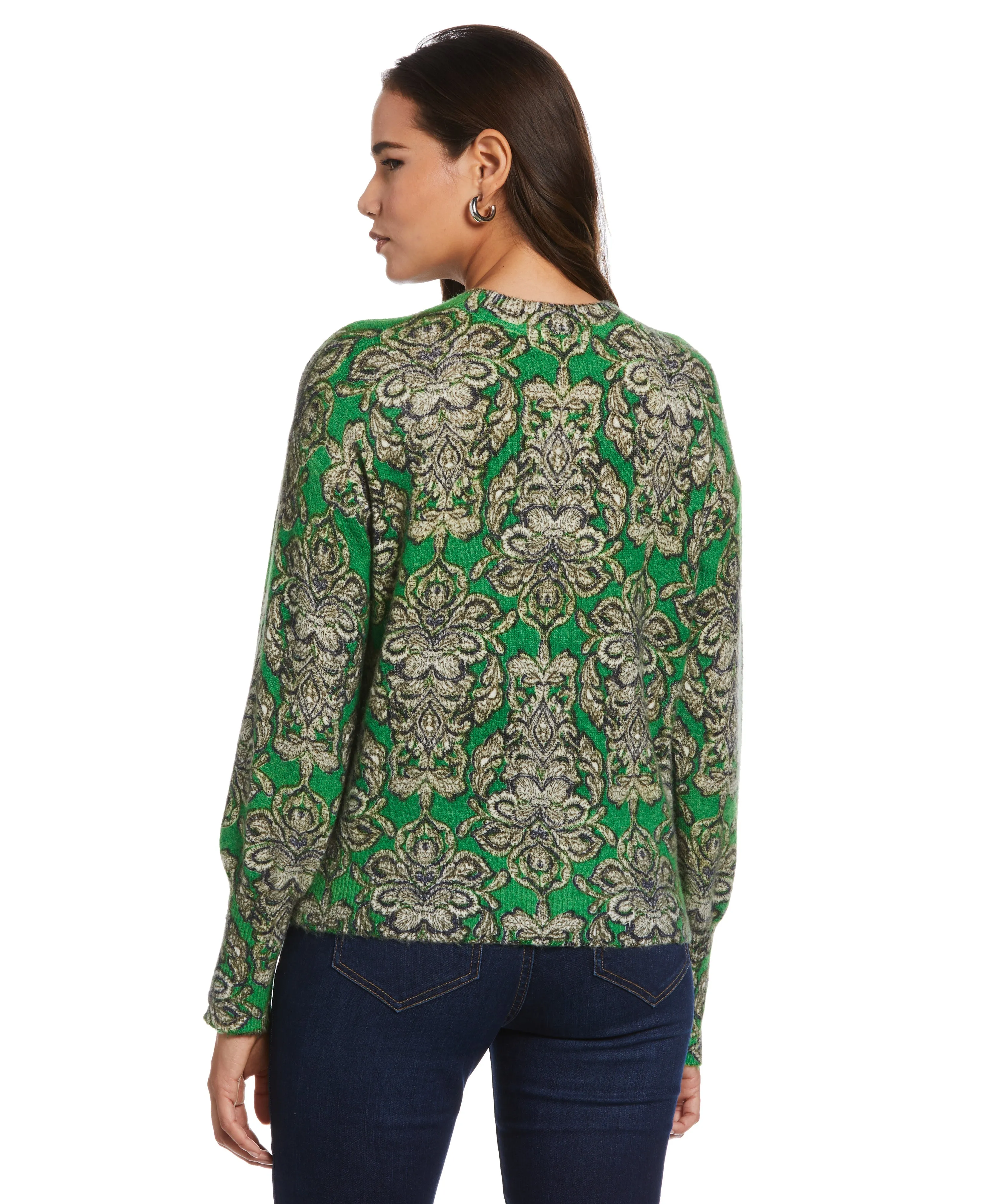 Slouchy Printed Sweater