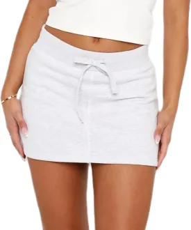 Women Y2k Sweat Mini Skirts Elastic Waist Side Slit Micro Skorts Bodycon Pencil Short Skirt with Shorts